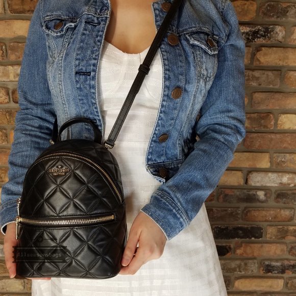 Kate Spade NATALIA mini convertible BACKPACK Black main image 5